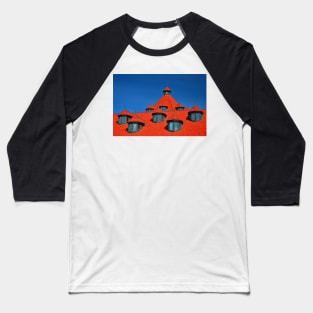 Red Roof Blue Sky Baseball T-Shirt